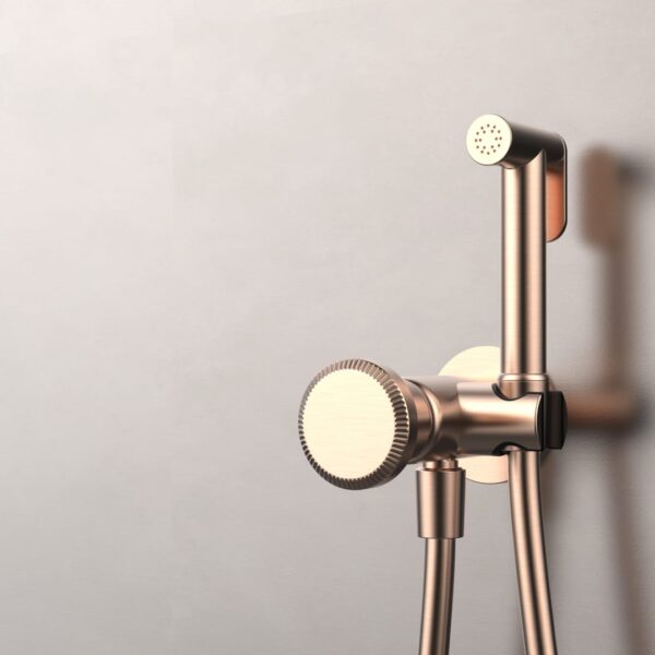 Luxury Concealed Bidet Shower Set - Brushed Rose Gold