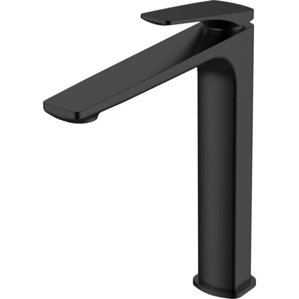 Modern Matte Black High-Body Basin Mixer