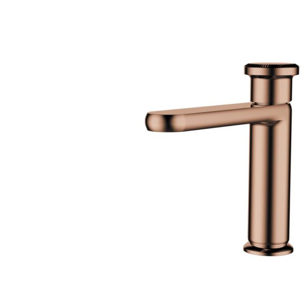 Iris Tower Basin Mixer - Brushed Copper